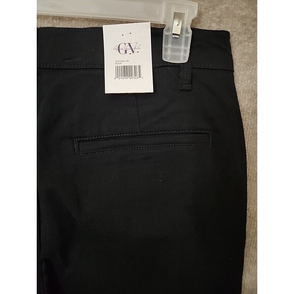 Gloria Vanderbilt Flare Jeans Womens 16 Black Trouser Leg Stretch NEW - Picture 6 of 10